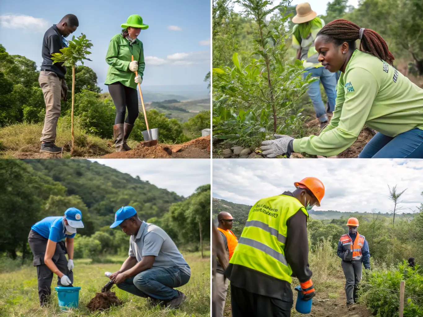 A visual representation of wildlife management efforts, showcasing habitat restoration, species monitoring, and conservation strategies implemented by the association.